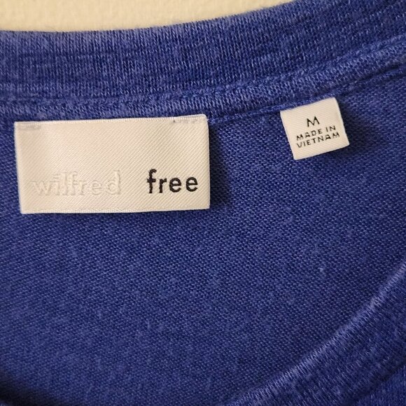 Aritzia Wilfred Free Cobalt Blue Jersey Dress Size M - Picture 5 of 6